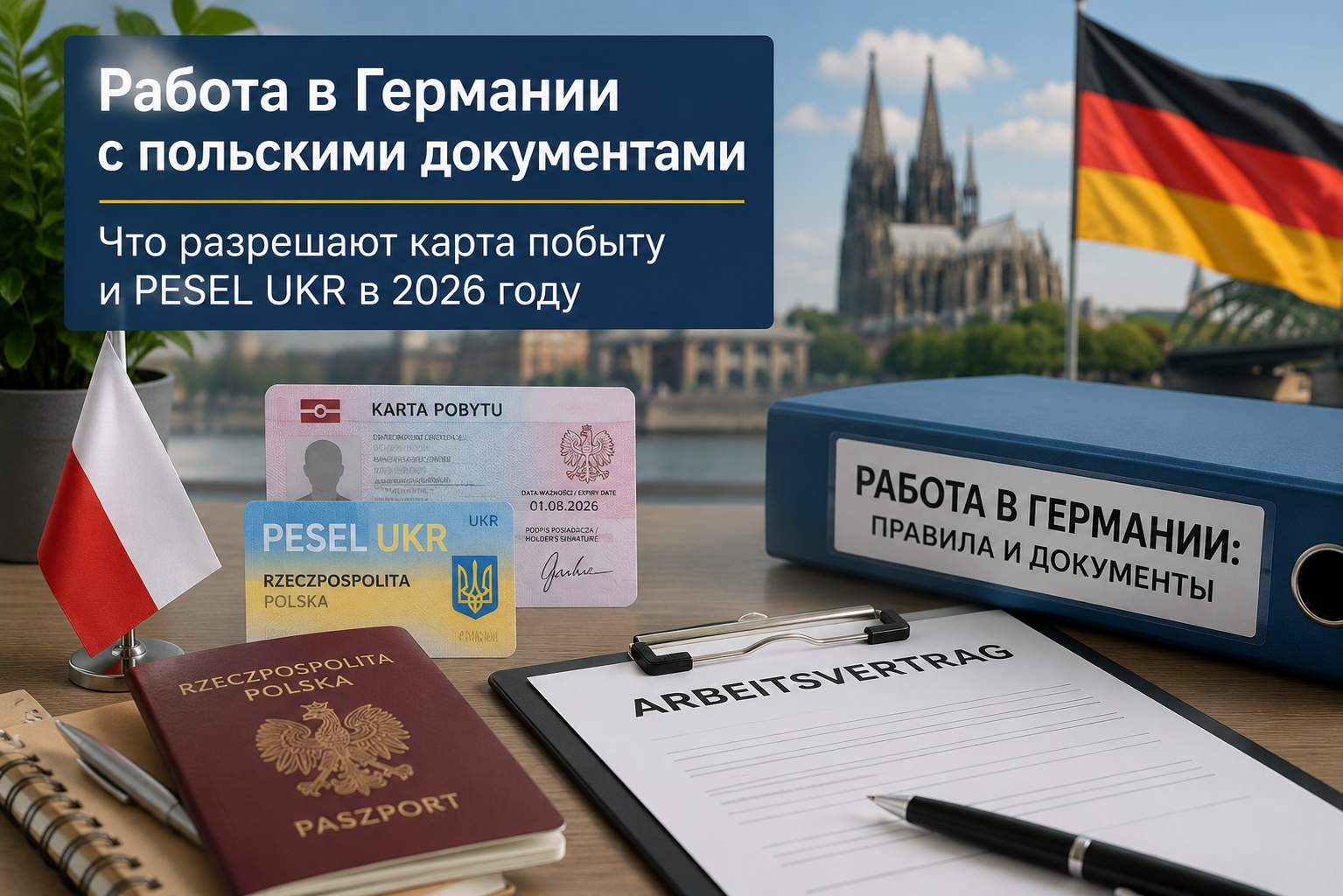 Работа в Германии с польскими документами: что разрешают карта побыту и PESEL UKR