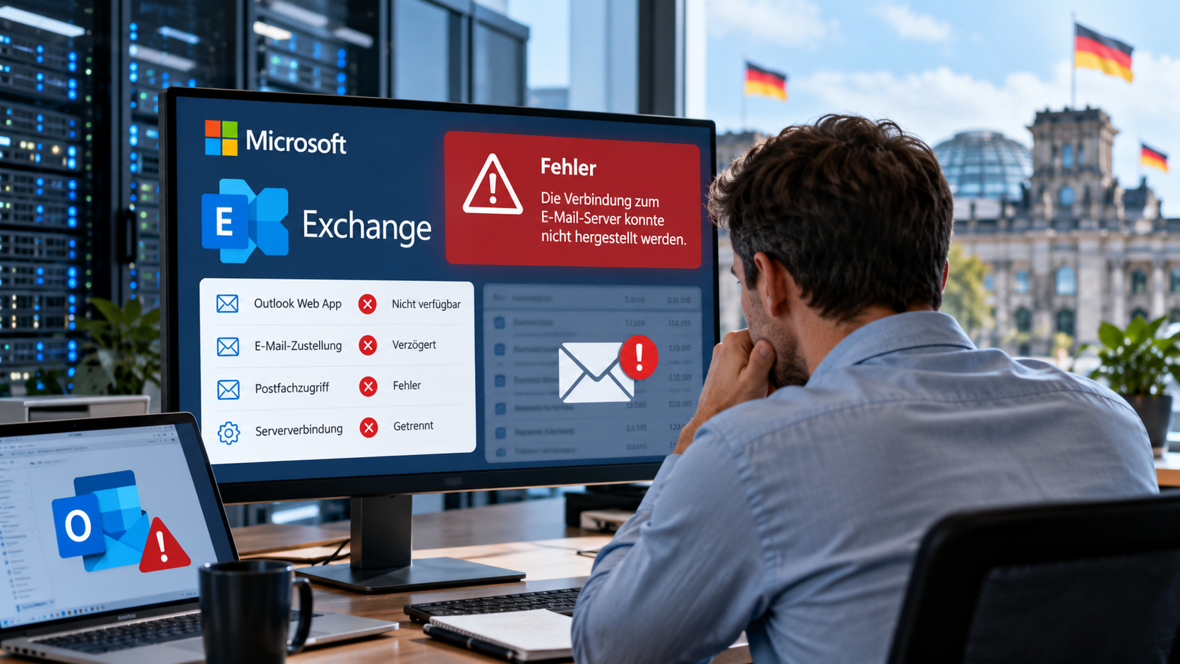 Microsoft Exchange столкнулся со сбоями после обновлений Windows Server: что нужно знать компаниям в Германии