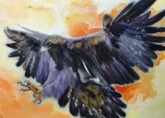 Картина маслом орел