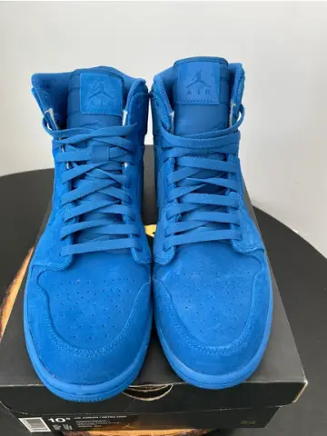 Air jordan 1 retro high blue suede 2017