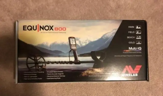 Minelab equinox 800 metal detector - open box