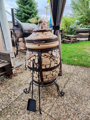 Тандыр 65л кирпич | шамотная bbq ручной работы