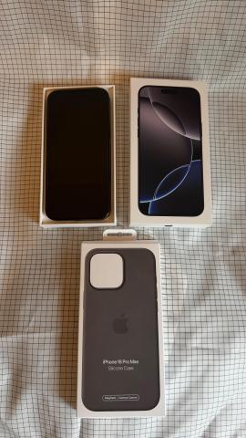 Apple iphone 16 pro max 512gb - titan schwarz - absolut neuwertig!