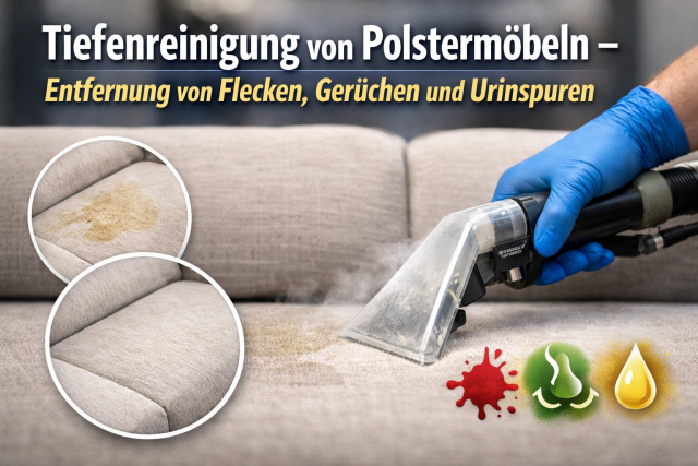 Trockene reinigung von polstermöbeln