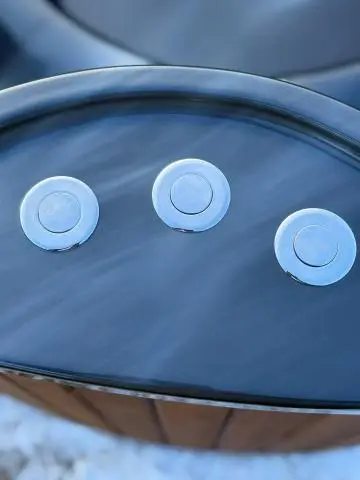 Badefass / hot tub mit externem holzofen - 1