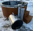 Badefass / hot tub mit externem holzofen