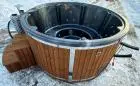 Badefass / hot tub mit externem holzofen