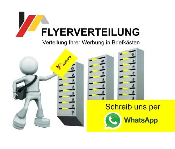 Flyer in briefkasten. Werbung - 1