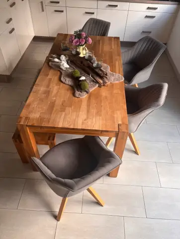 Продам обеденный стол со стульями - 1