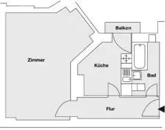 Квартира в Berlin-Prenzlauer Berg  € 200.000. 47 м².  Комнат 1