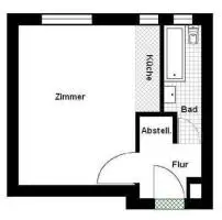 Квартира в Berlin-Wilmersdorf  € 119.000. 34 м². Количество комнат 1