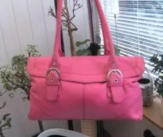 Люкс коження сумка красивый ярко розовый цвет''bijenkorf"
